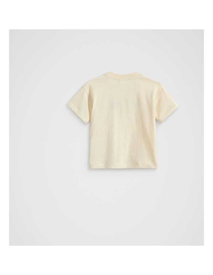 Core Logo Tee in Milk image 2