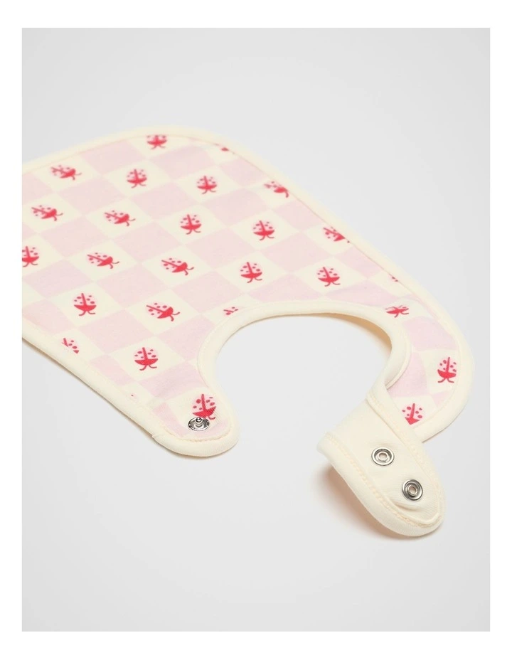 Ladybug Bib in Posie image 2