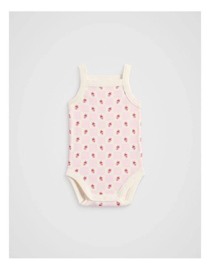 Ladybug Singlet Bodysuit in Posie image 1