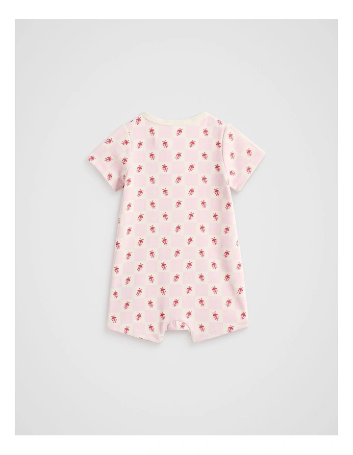 Ladybug Zipsuit in Posie image 2