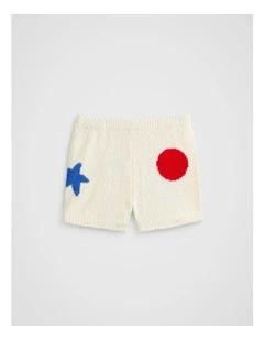 Xmas Knit Short in Milk