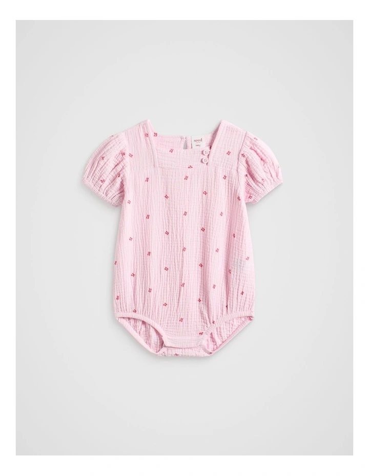 Logo Romper in Posie image 1