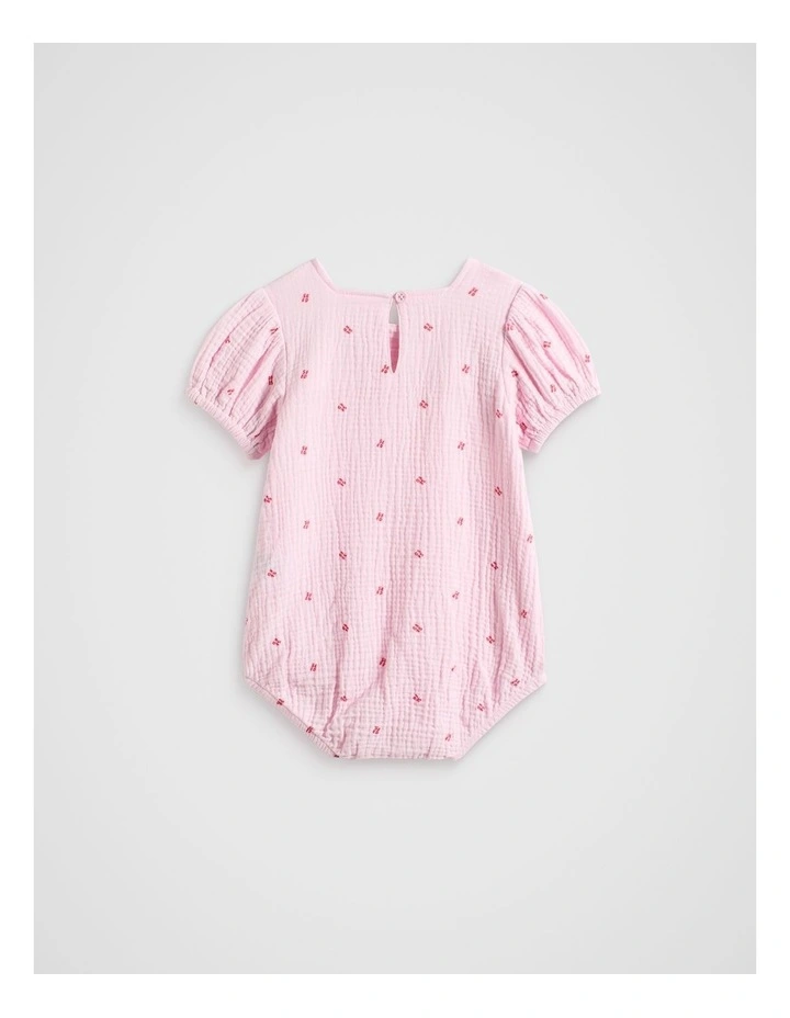 Logo Romper in Posie image 2