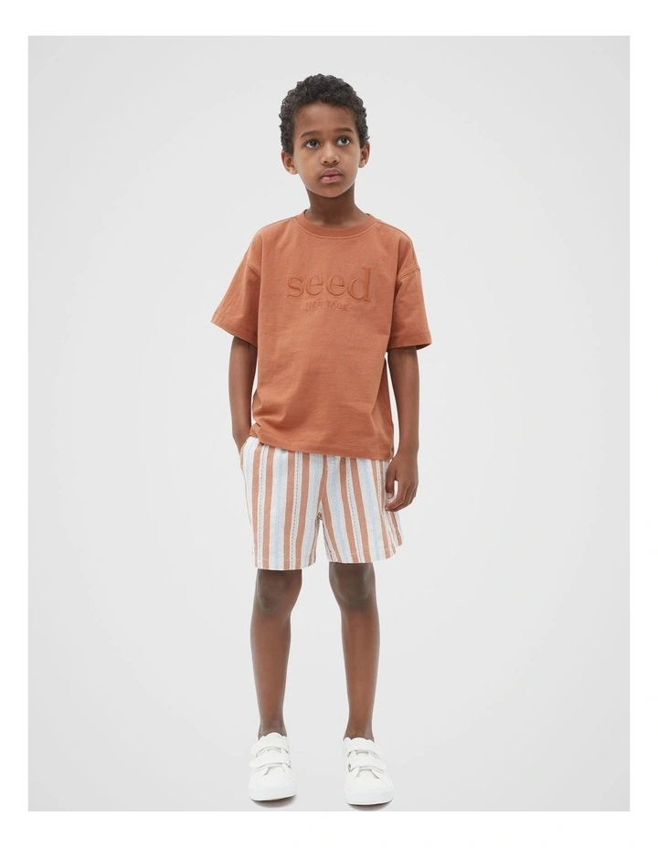 Core Oversized Logo Tee in Rust image 1