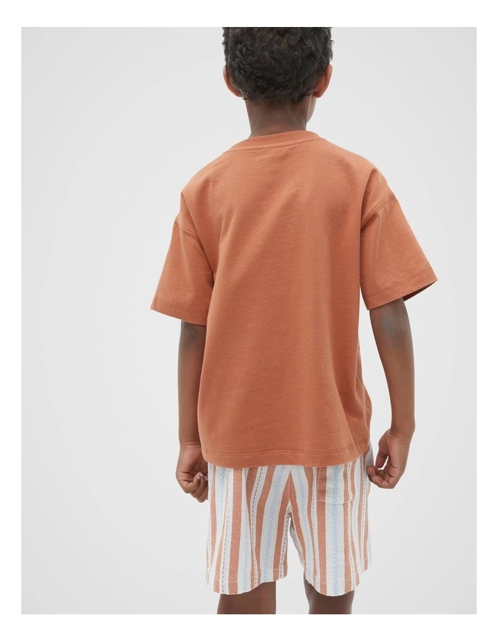 Core Oversized Logo Tee in Rust image 2