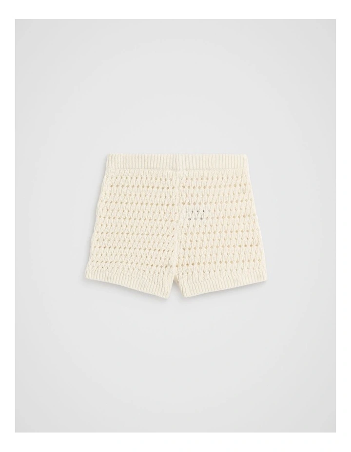 Textured Knit Short in Canvas image 2