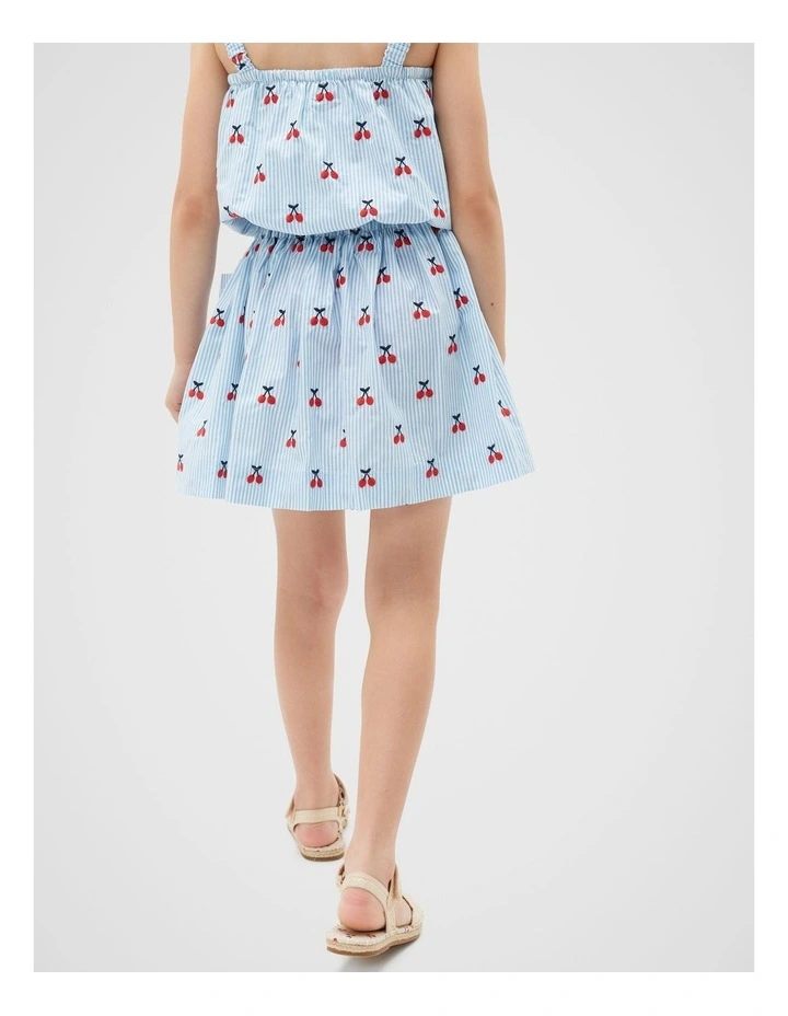 Cherry Stripe Skirt in Multi image 2