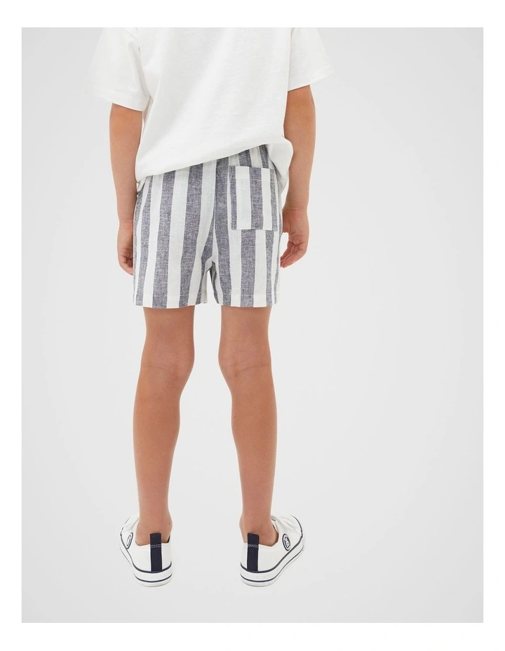 Stripe Shorts in Midnight Blue image 2