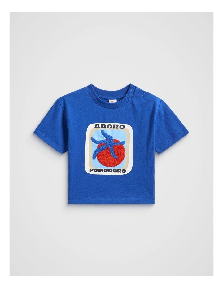 Graphic Tee in Cobalt image 1