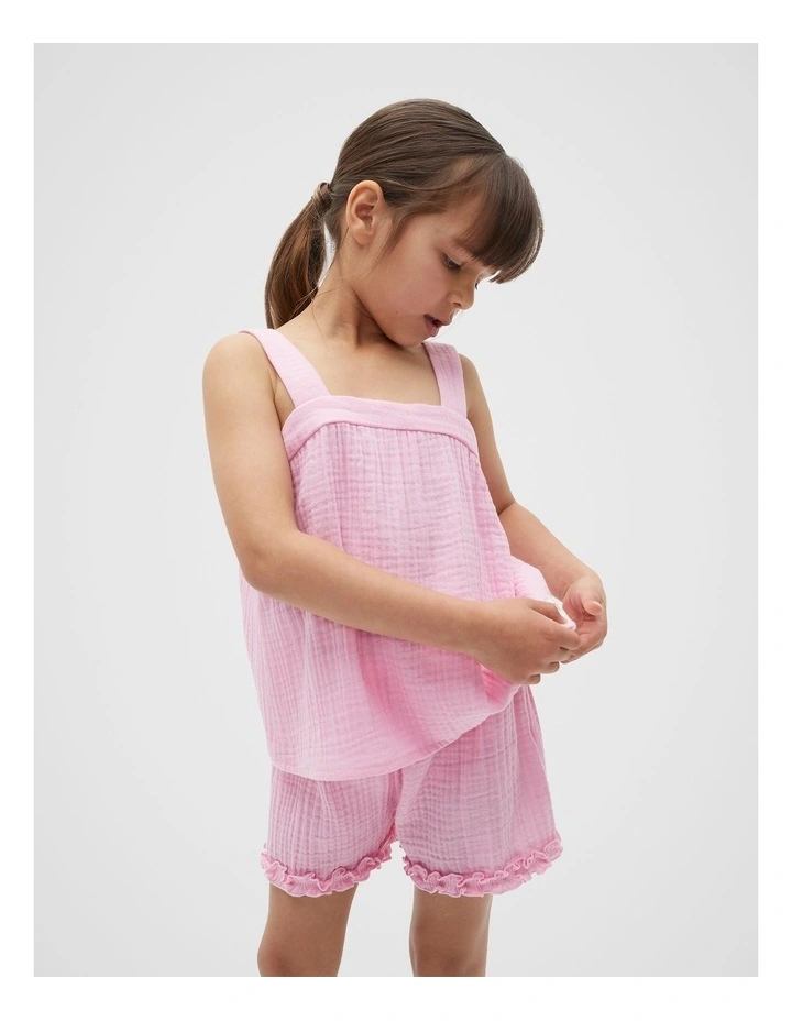 Cheesecloth Pyjama in Candy Pink image 1