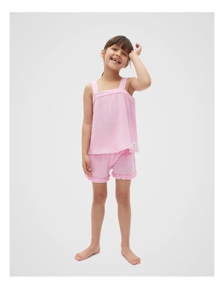 Cheesecloth Pyjama in Candy Pink image 3