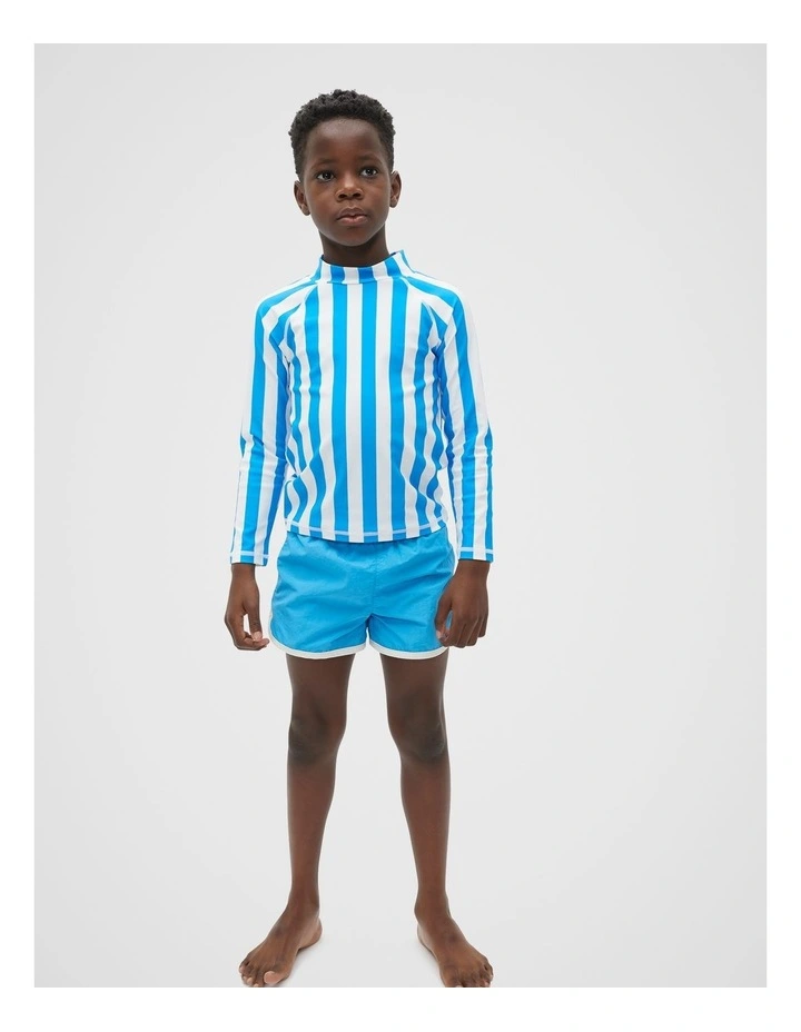 Stripe Rashvest in Blue image 2
