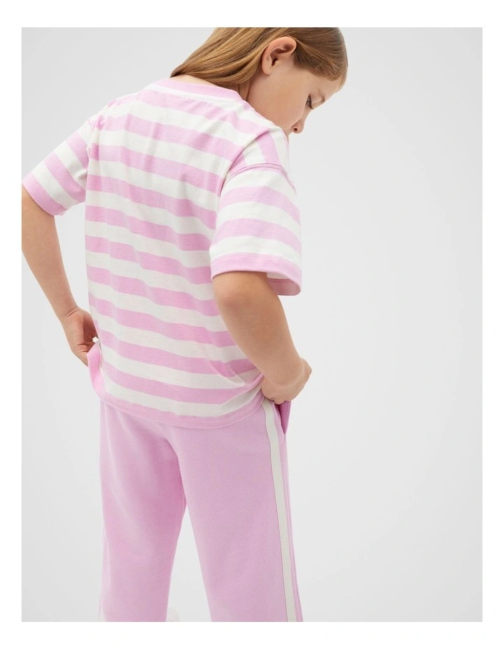 Core Stripe Tee in Fairy Floss Stripe image 2
