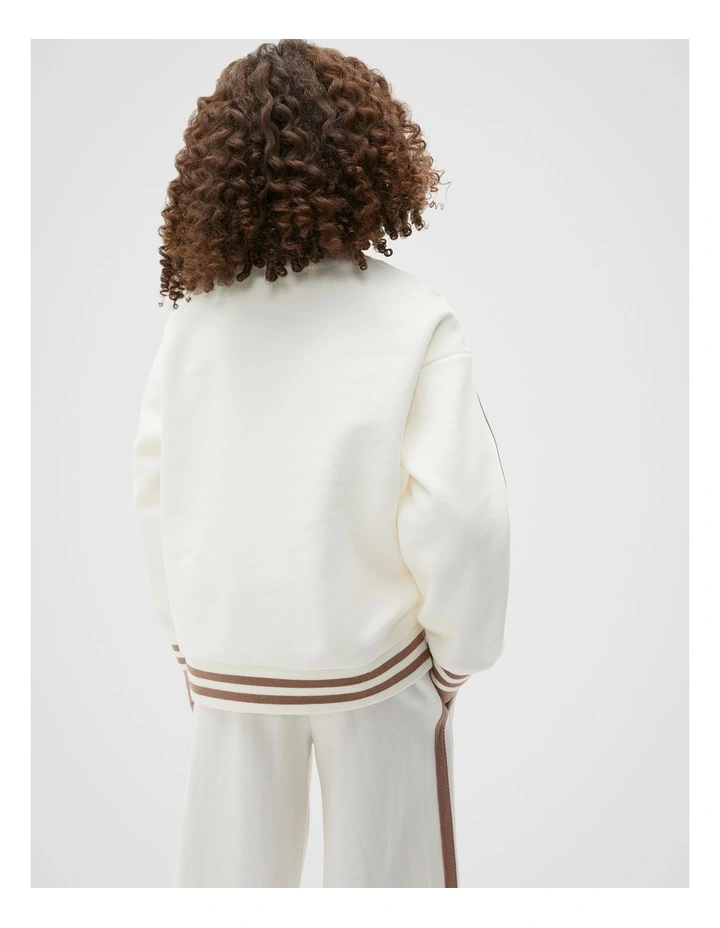 Core Logo Sweater in Classic Cream image 2