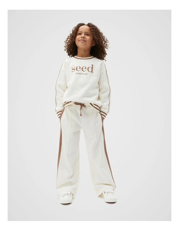 Core Logo Sweater in Classic Cream image 3