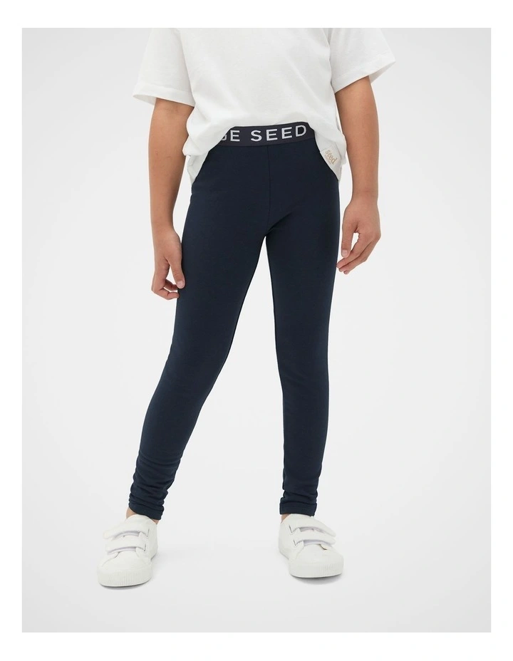 Core Terry Legging in Midnight Blue image 1