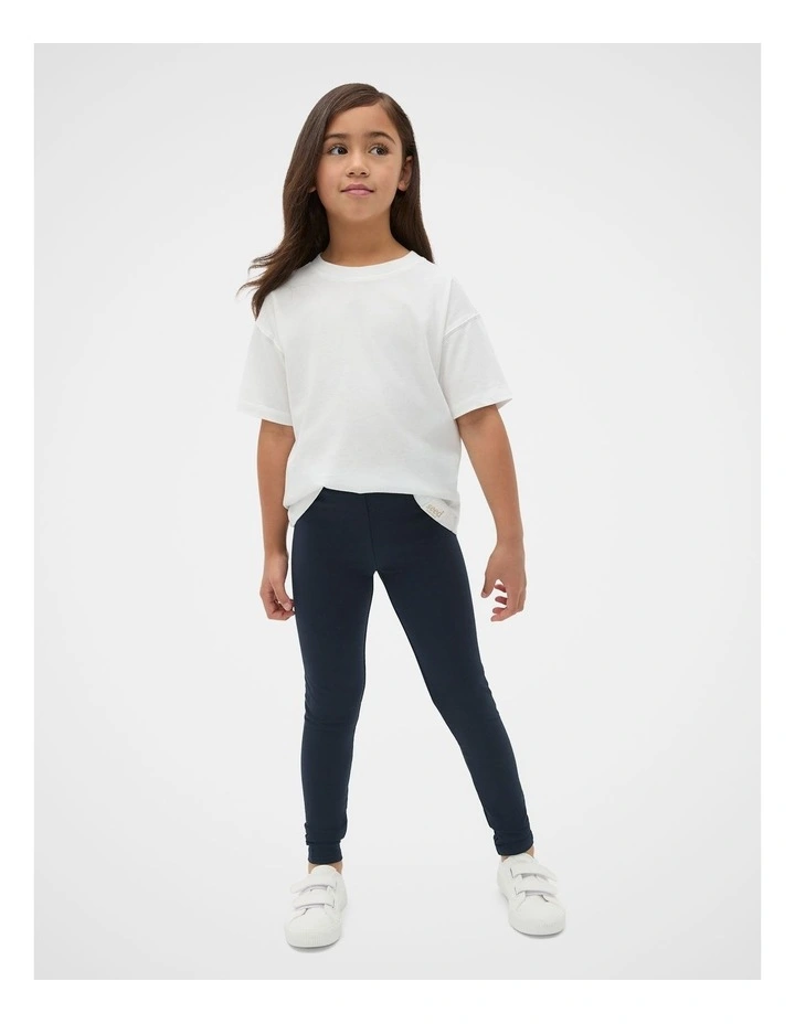 Core Terry Legging in Midnight Blue image 3