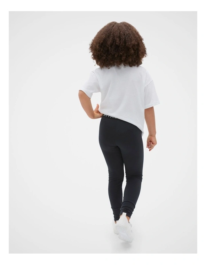 Core Terry Legging in Black image 2