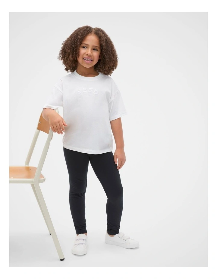 Core Terry Legging in Black image 3