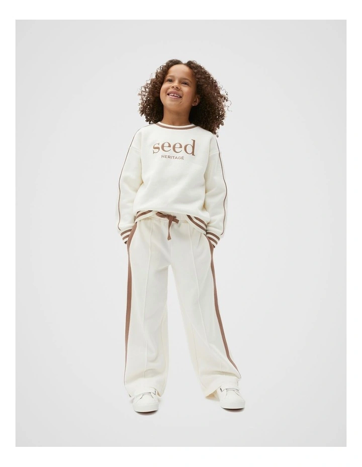 Essential Track Pant in Classic Cream image 1