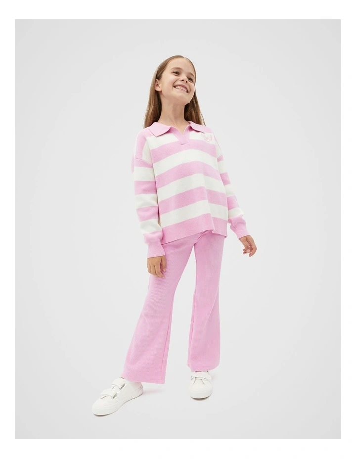 Essential Flare Legging in Fairy Floss image 3