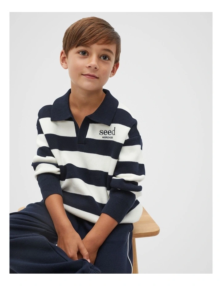 Essential Knit Sweater in Midnight Blue image 1