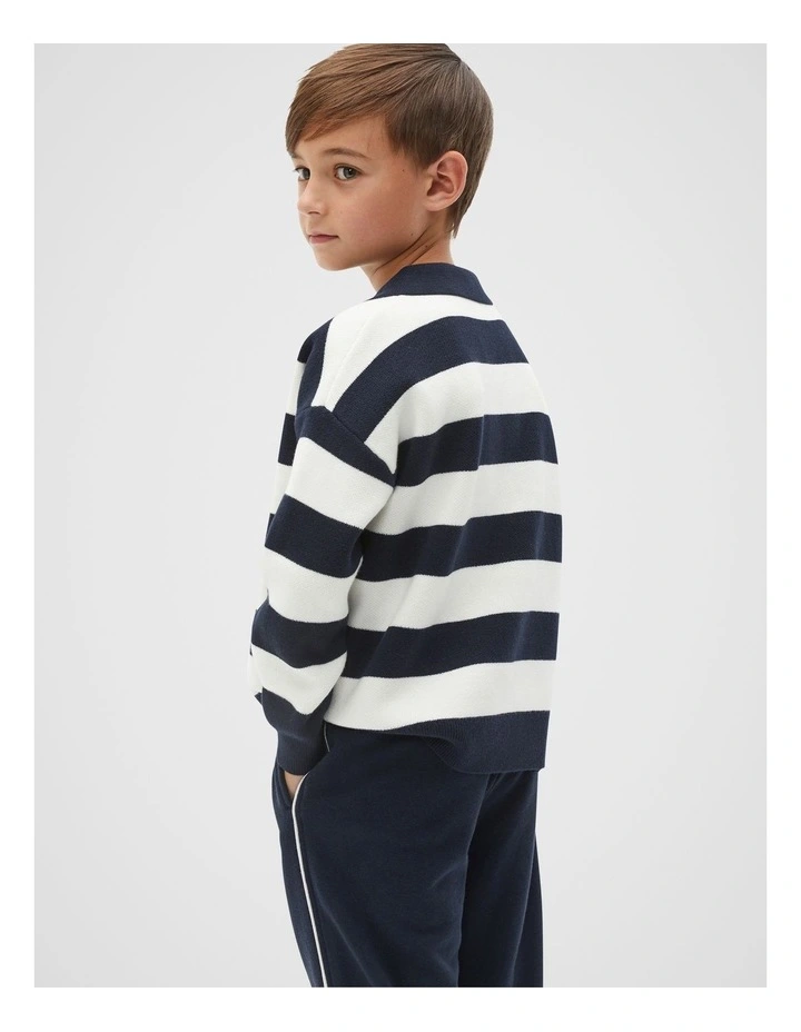 Essential Knit Sweater in Midnight Blue image 2