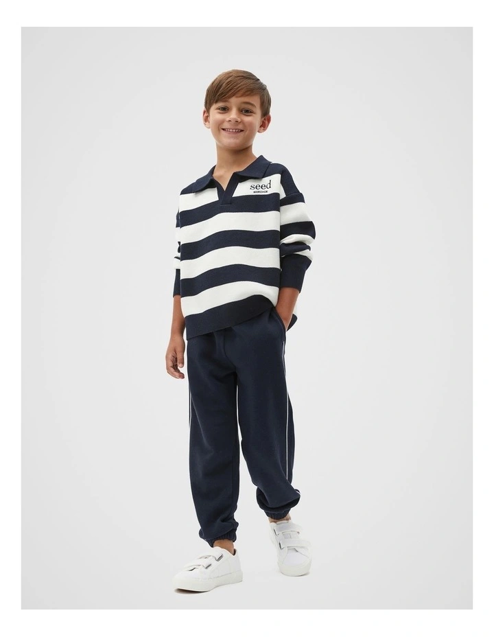 Essential Knit Sweater in Midnight Blue image 3