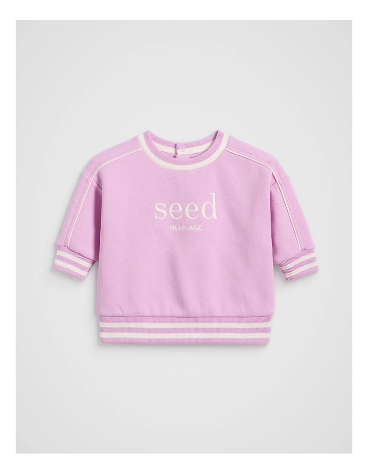 Core Logo Sweat in Fairy Floss image 1