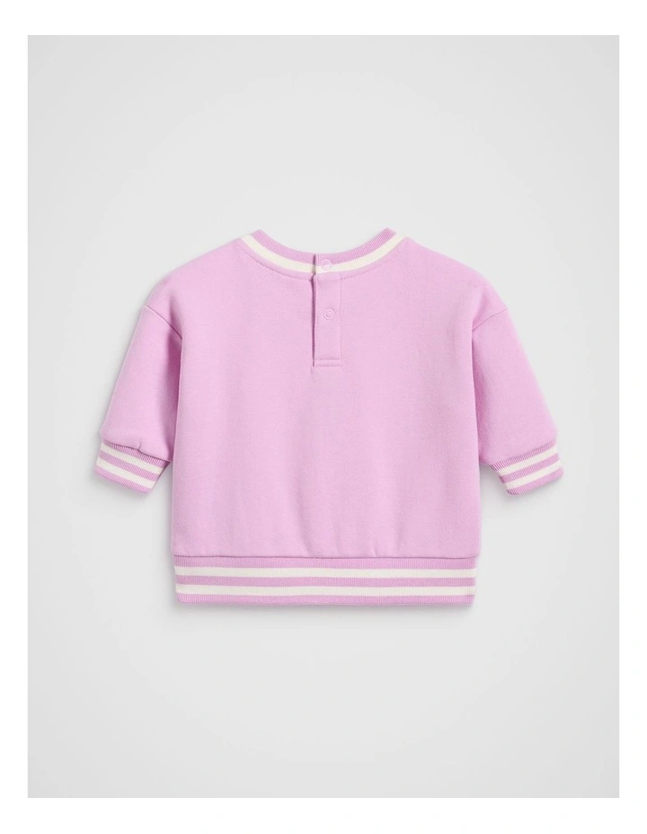 Core Logo Sweat in Fairy Floss image 2
