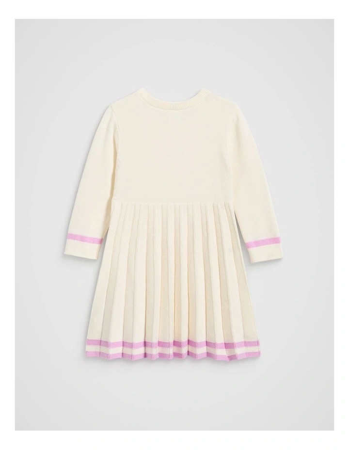 Essential Knit Dress in Classic Cream image 2