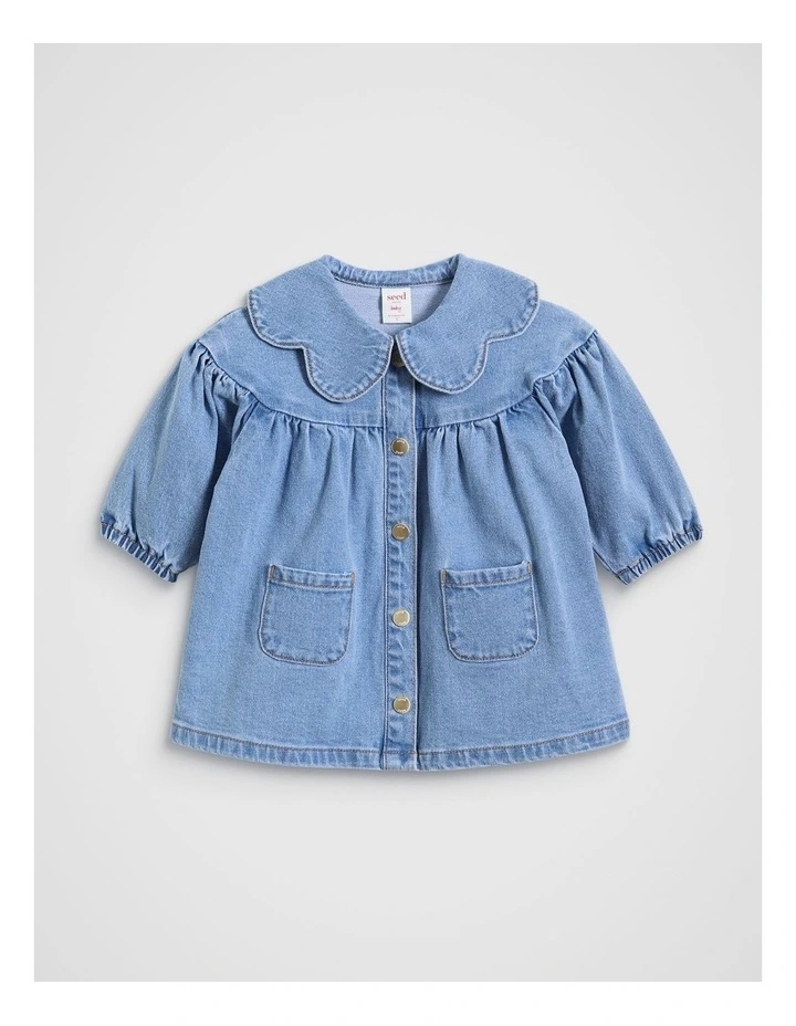 Denim Dress in Blue image 1