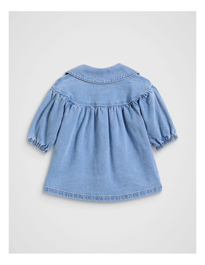 Denim Dress in Blue image 2