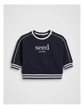 Core Logo Sweat in Midnight Blue
