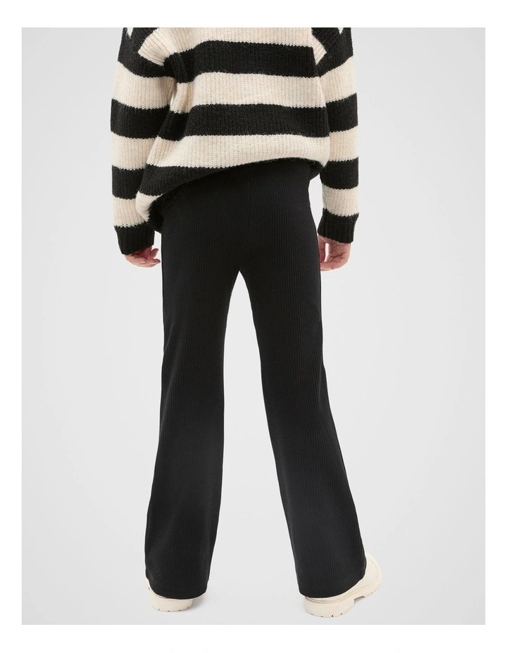 Essential Flare Legging in Black image 2