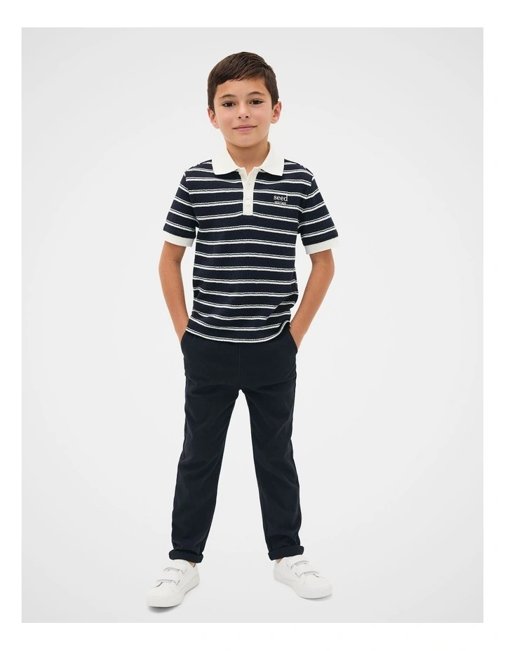 Core Logo Chino in Midnight Blue image 3