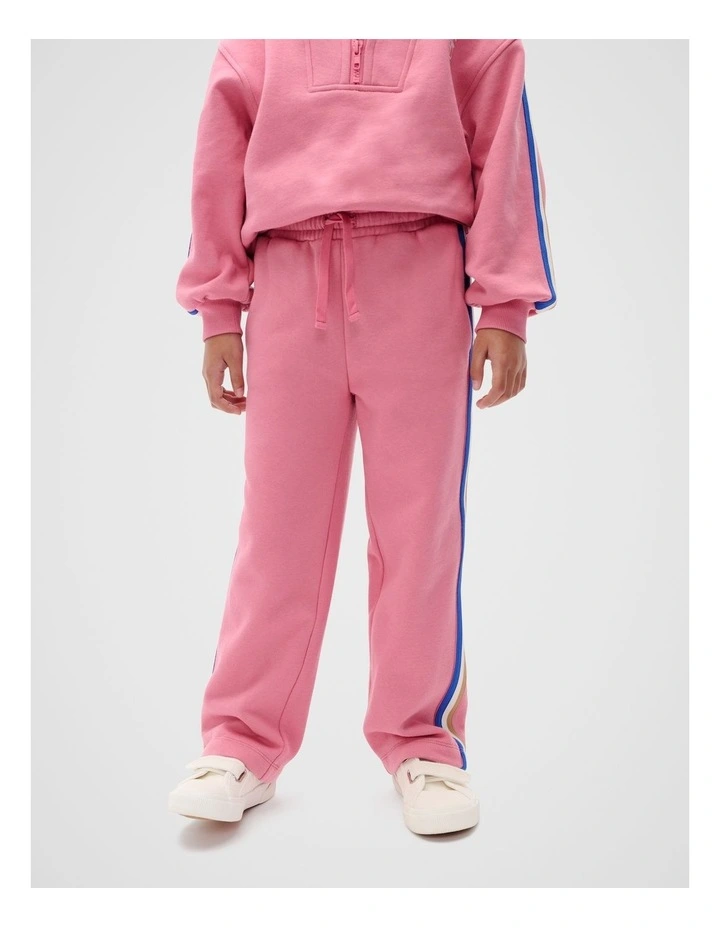 Side Stripe Track Pant in Raspberry image 1