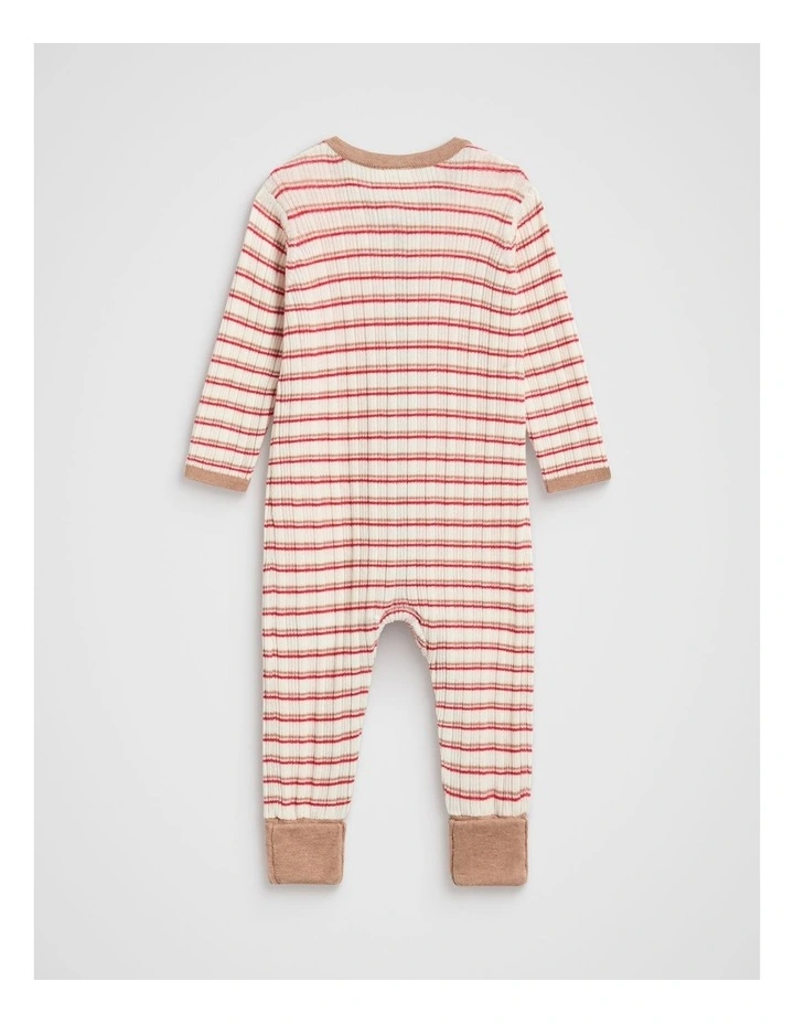 Stripe Knit Jumpsuit in Multi image 2