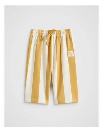 Stripe Track Pant in Saffron