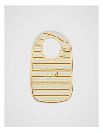 Logo Stripe Bib in Multi