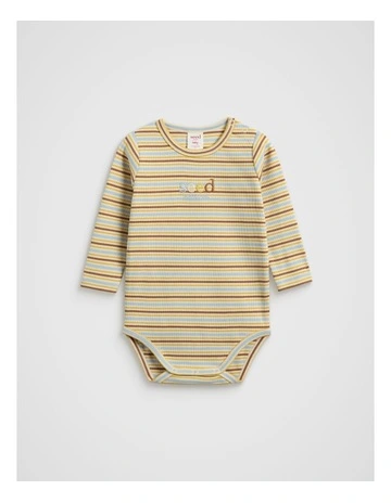 Logo Stripe Bodysuit in Multi