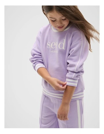 Core Logo Sweater in Lavender