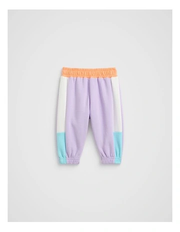 Colourblock Track Pant in Lavender