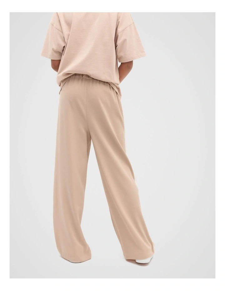 Side Stripe Twill Pant in Neutral image 2