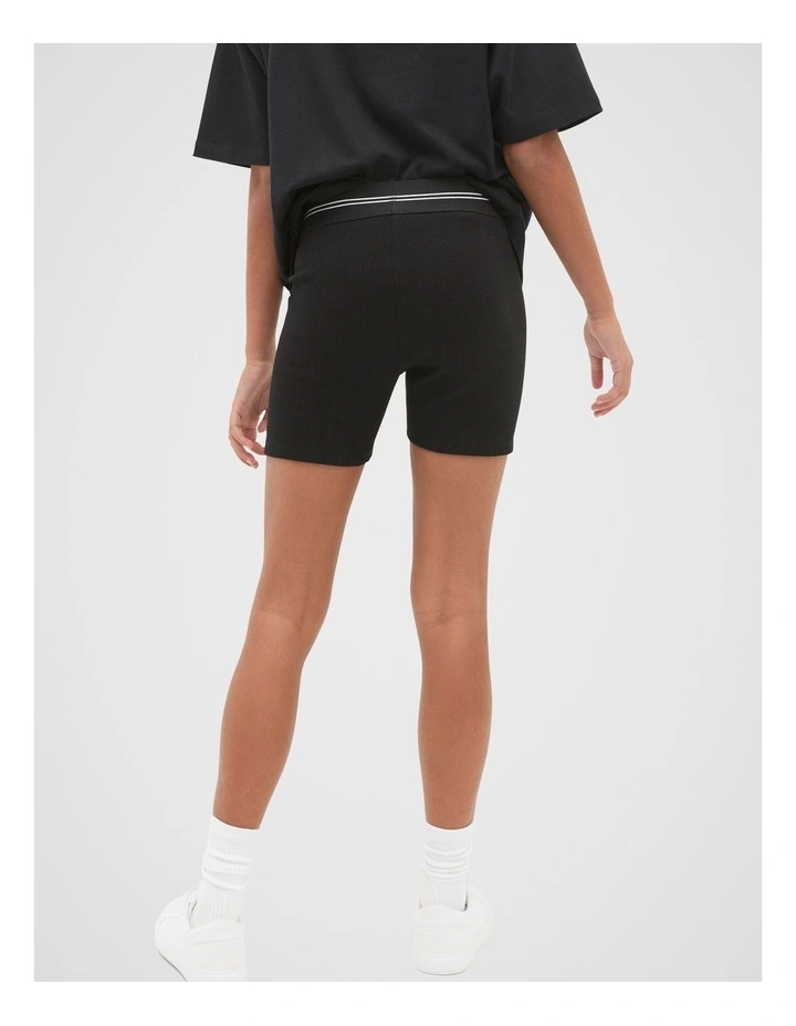 Core Logo Bike Short in Black image 2