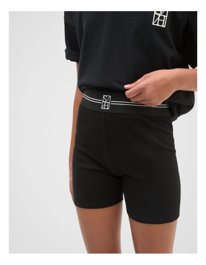 Core Logo Bike Short in Black image 4
