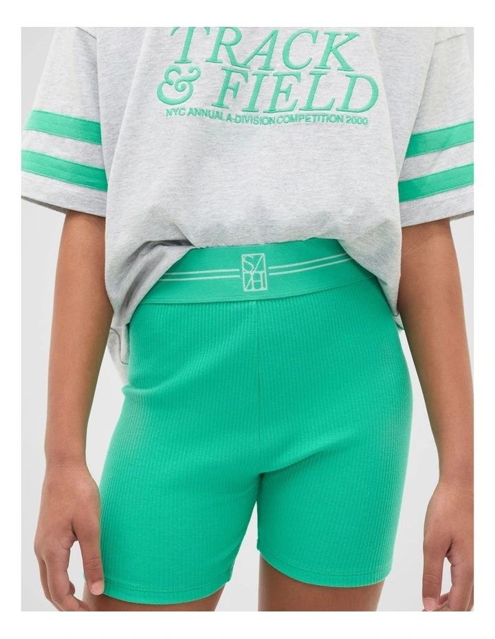 Core Logo Bike Short in Jewel Green image 4