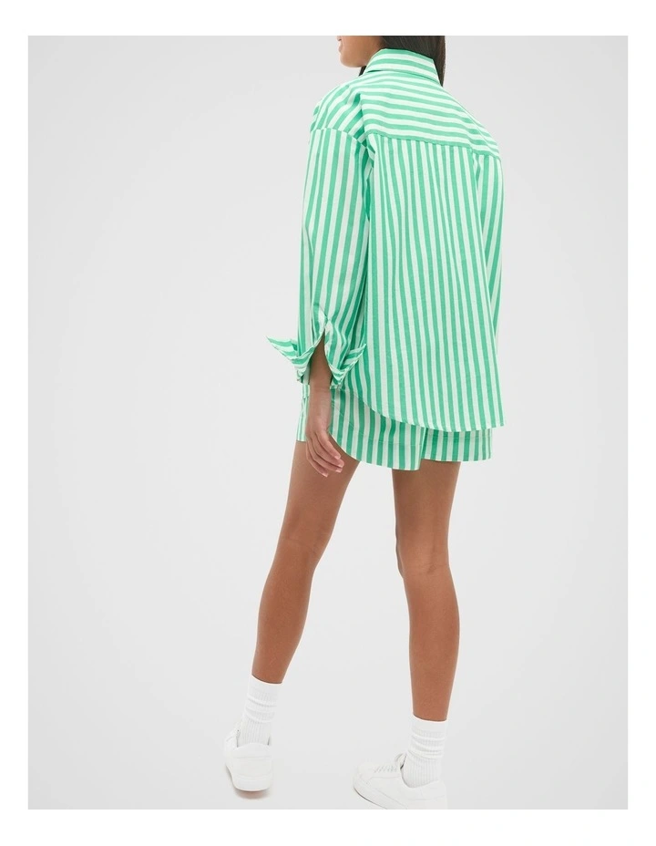 Stripe Shirt in Jewel Green image 2