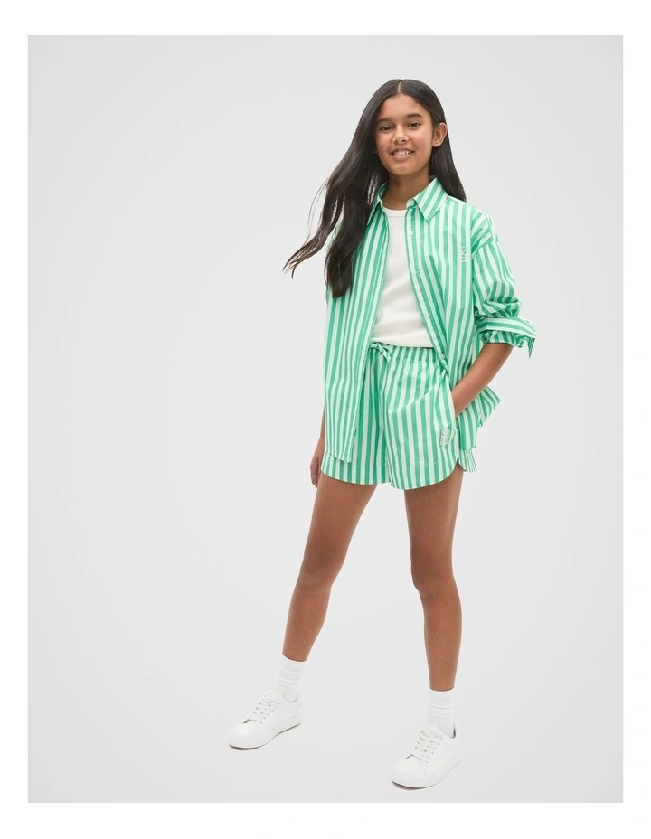 Stripe Shirt in Jewel Green image 3