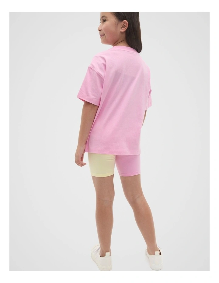 Oversized Tee in Candy Pink image 2